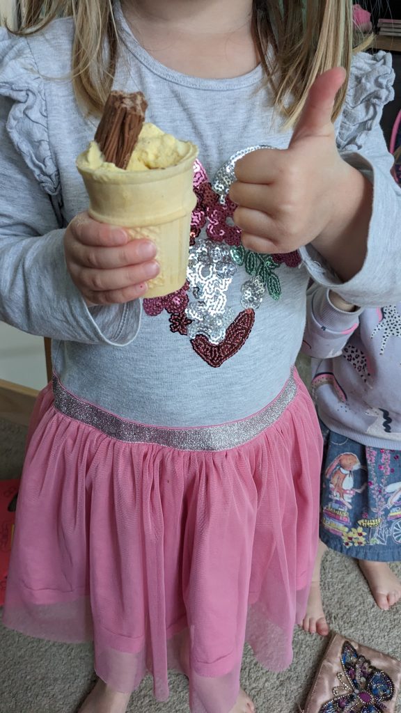 Toddler and preschooler ice-cream hack. 