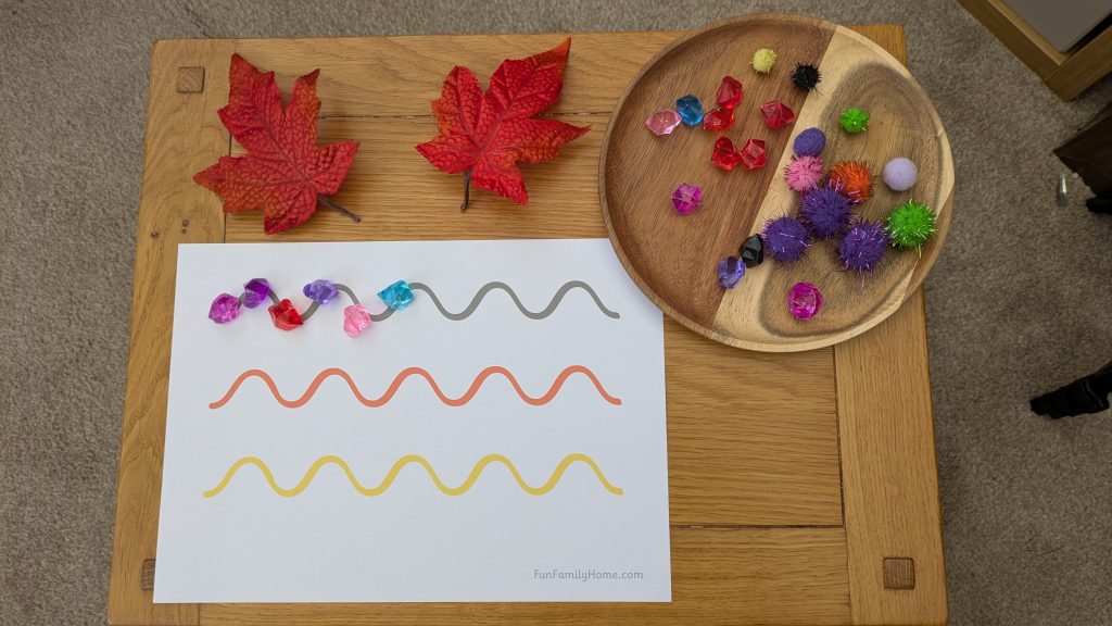 Autumn Colours Fine Motor Skills Sheets